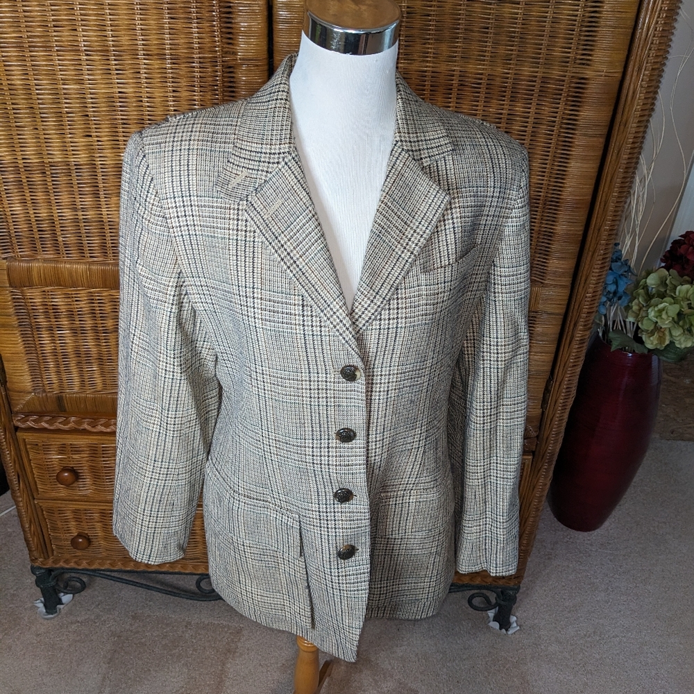 Ralph Lauren Beautiful Wool/Silk Blend Eques Jacket SIZE 12